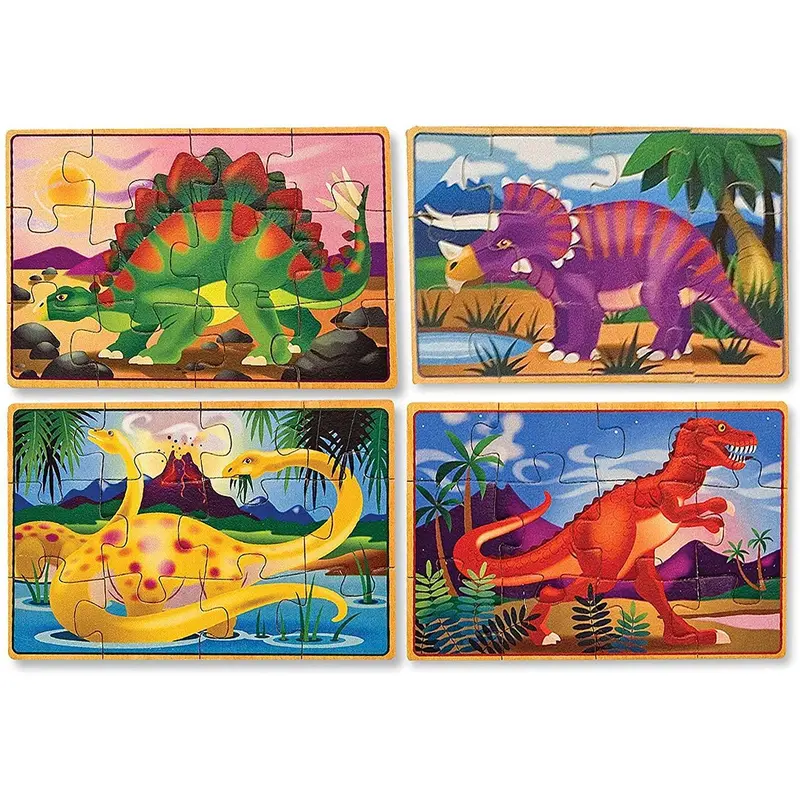 Melissa & Doug 13791 Dinosaurs Puzzles In A Box