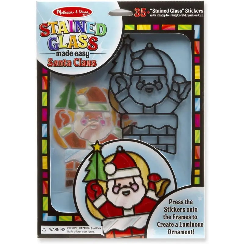 Melissa & Doug 18584 Stained Glass Made Easy - Santa Claus