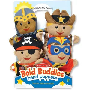 Melissa & Doug 19087 Bold Buddies Hand Puppets (set of 4)