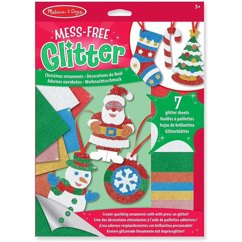 Melissa & Doug 19503 Mess-free Glitter Christmas Ornaments