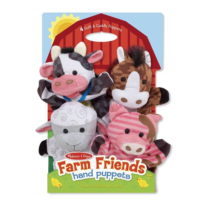 Melissa & Doug Farm Friends Hand Puppets (set of 4)