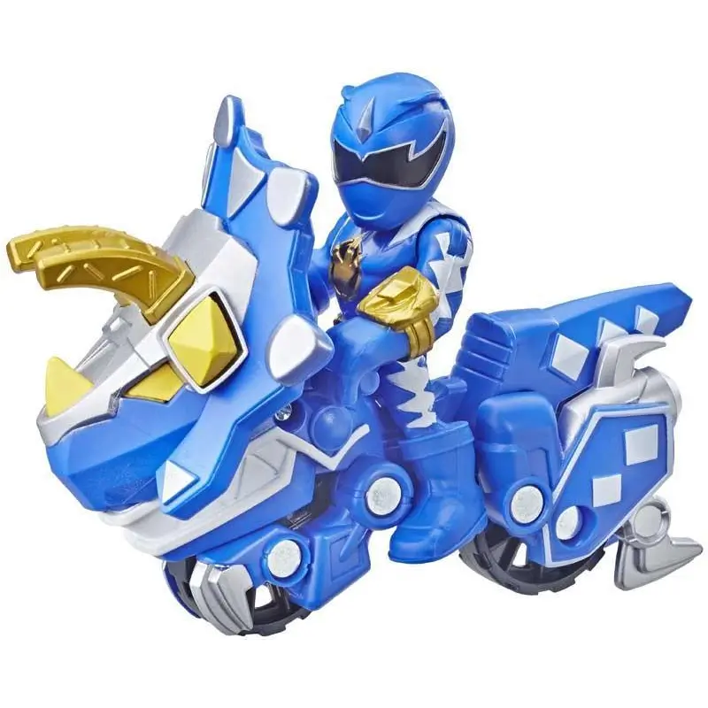 Power Rangers Playskool Heroes 2-pack Figurines Blue Ranger and Raptor Cycle2-pack