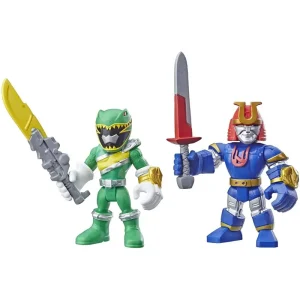 Power Rangers Playskool Heroes Figurines Green Ranger and Ninjor 2-pack