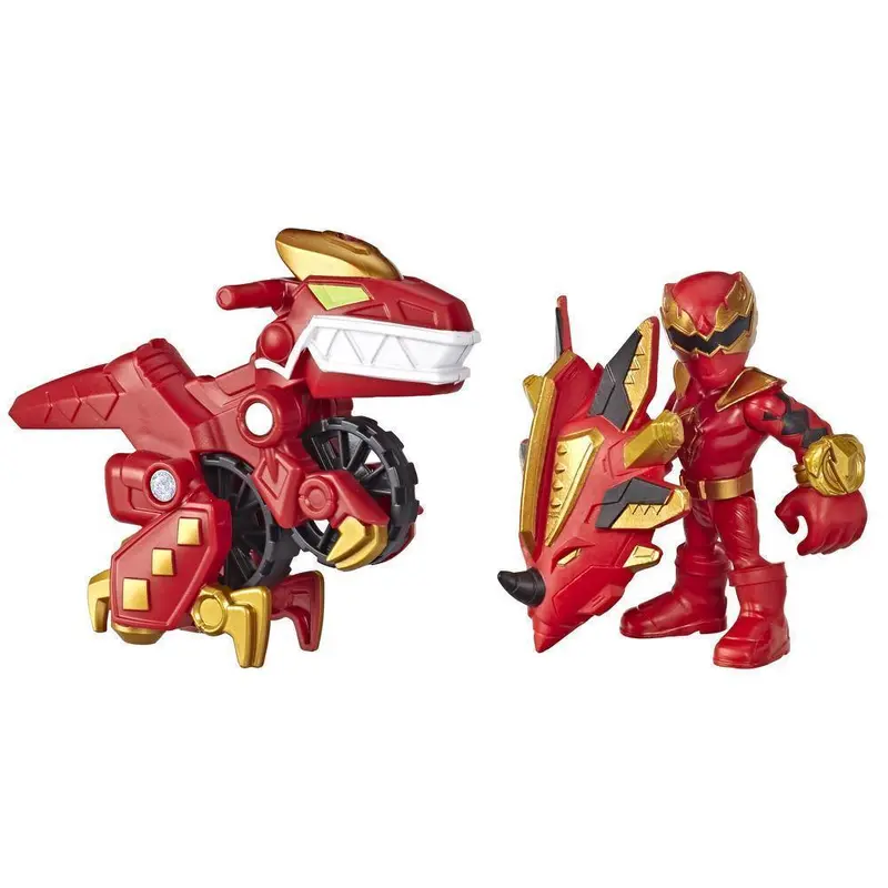 Power Rangers Playskool Heroes Red Ranger and Raptor Cycle Figure and Vehicle 2-pack