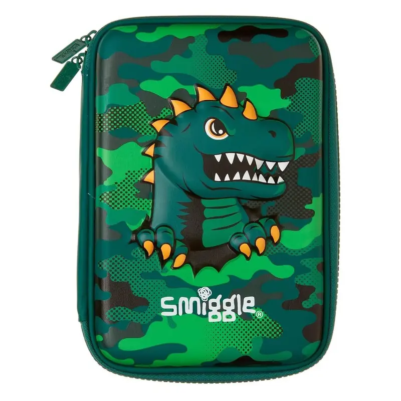 Smiggle Budz Character Hardtop Pencil Case Green