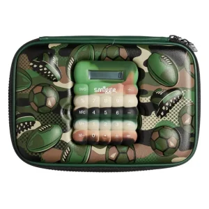 Smiggle Calculator Hardtop Pencil Case - Dark Green