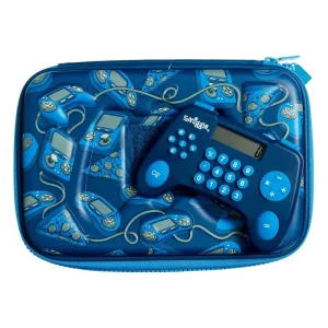 Smiggle Calculator Hardtop Pencil Case - Navy
