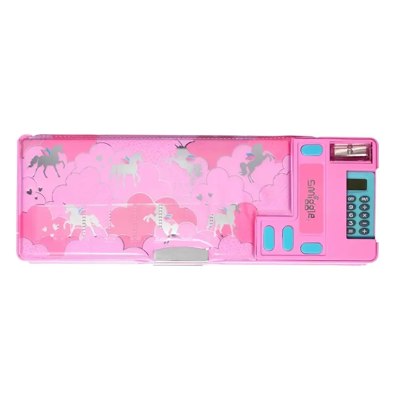 Smiggle Lunar Pop-out Id Pencil Case Pink