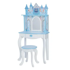 Teamson Kids Dreamland Castle Toy Vanity Set - White / Ice Blue