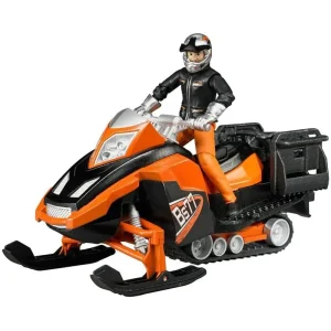 Bruder Bworld Snowmobile with Driver and Accessories