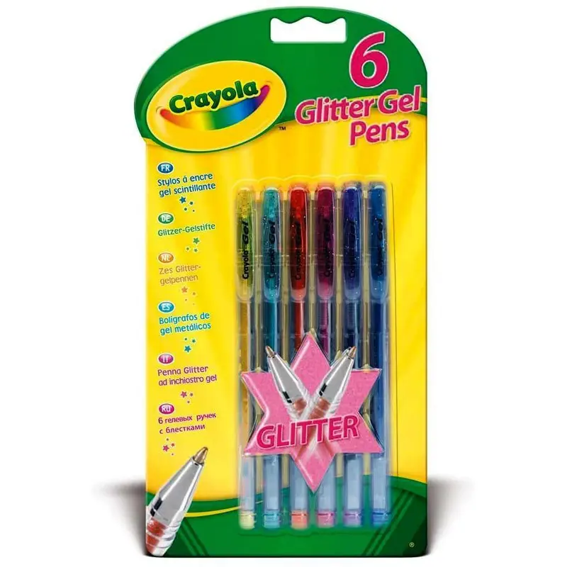 Crayola Glitter Gel Pens Pack of 6