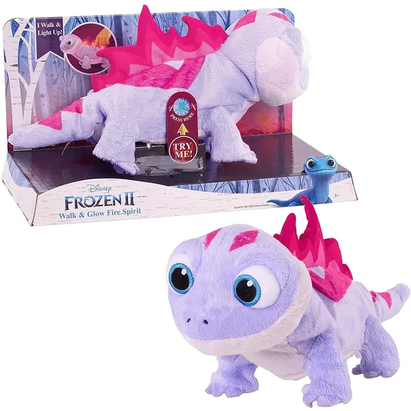 Disney Frozen Ii Walk & Glow Fire Spirit Walking Salamander Soft Toy