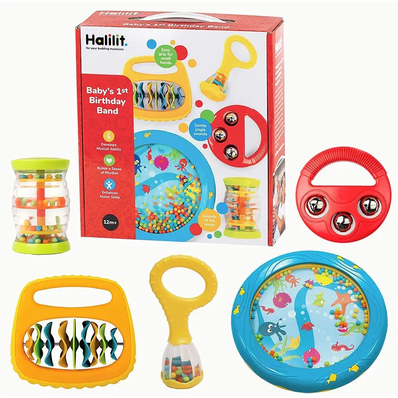 Halilit Baby's First Birthday Band Musical Instrument Gift Set