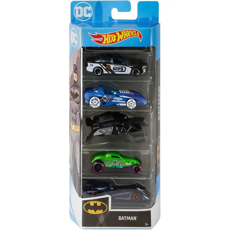 Hot Wheels Batman Set of 5 Diecast Cars