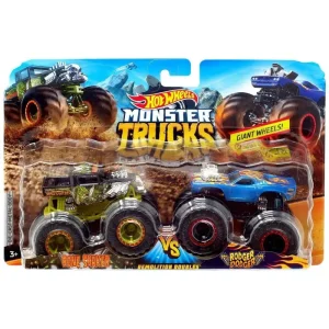 Hot Wheels Monster Trucks Demolition Doubles - Bone Shaker Vs Rodger Dodger