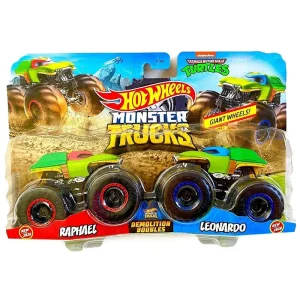 Hot Wheels Monster Trucks Demolition Doubles - Raphael Vs Leonardo