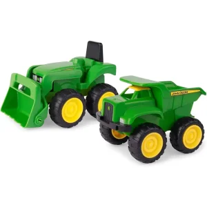 John Deere Mini Sandbox Diggers and Dumpers Toys Truck Set