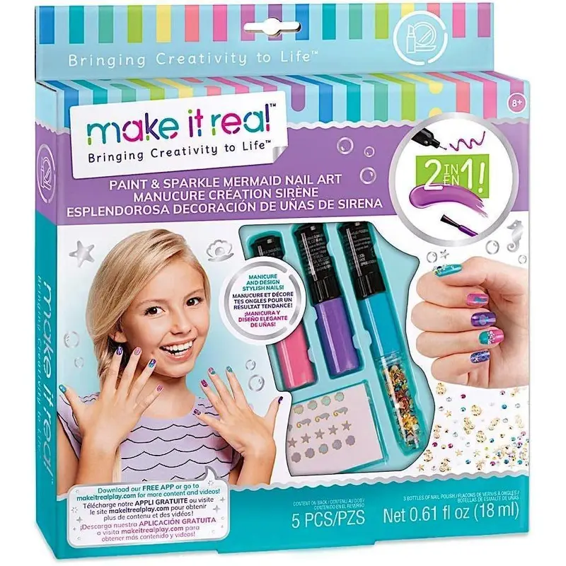 Make It Real - Paint & Sparkle Mermaid Nail Art Spa
