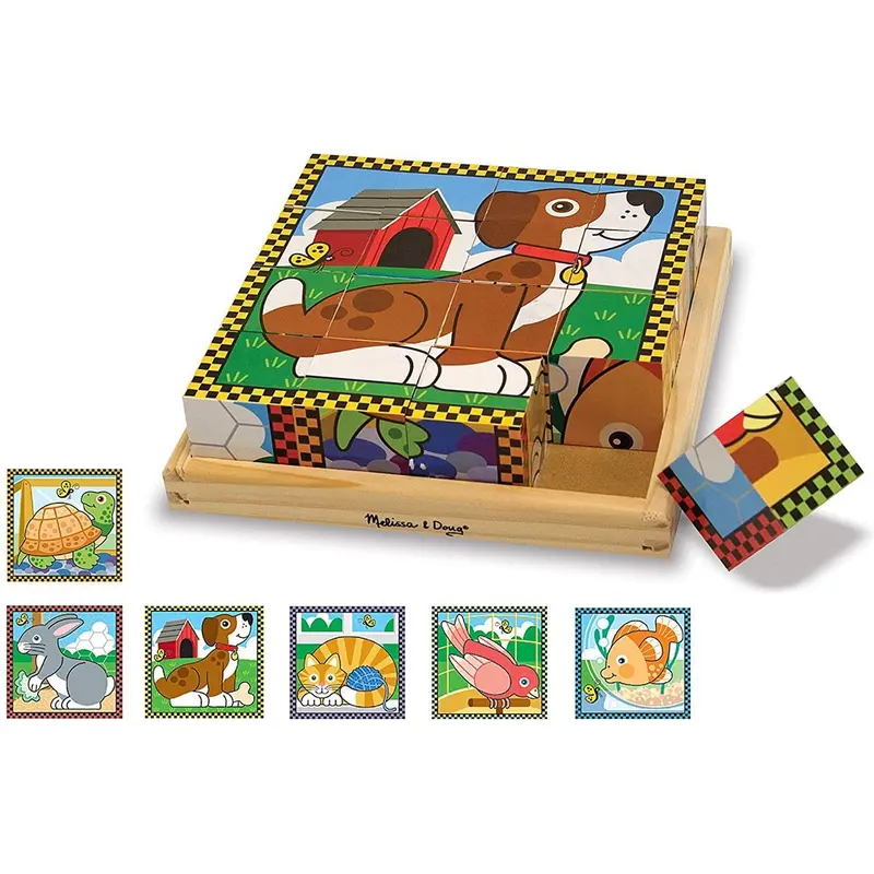 Melissa & Doug Pets Cube Puzzle