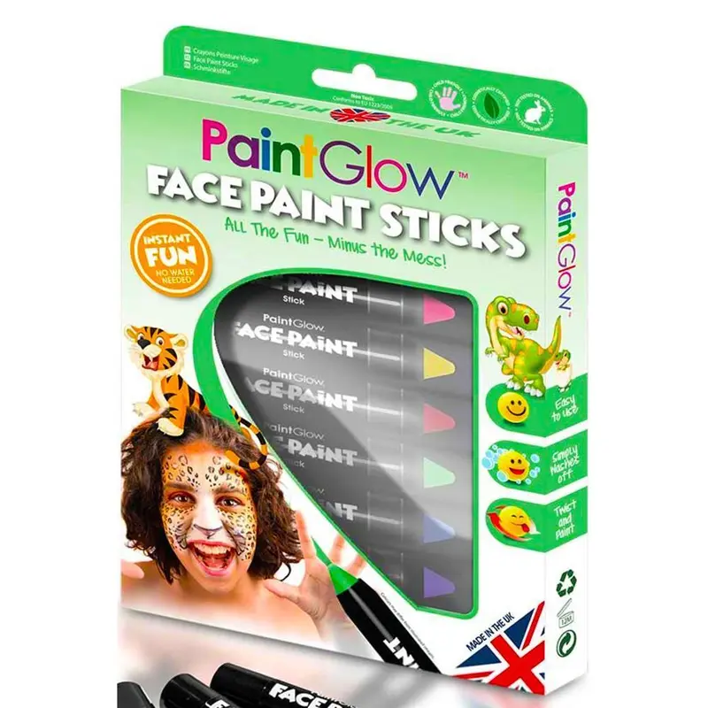 Paint Glow Face Paint Sticks Animal Kingdom Boxset