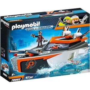 Playmobil 70002 SPY TEAM Turboship Top Agents Playset