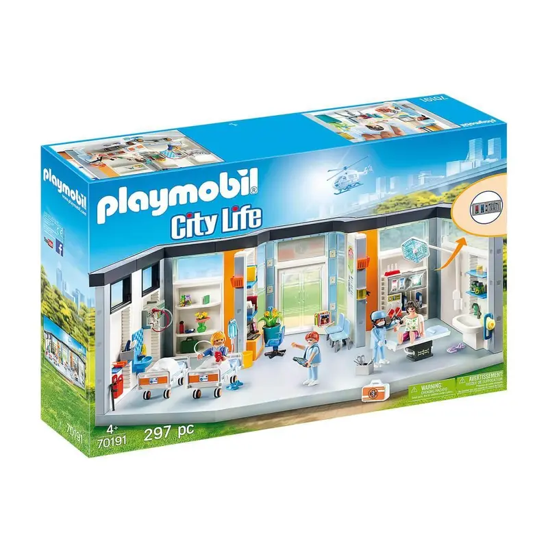 Playmobil 70191 Furnished Hospital Wing Playset