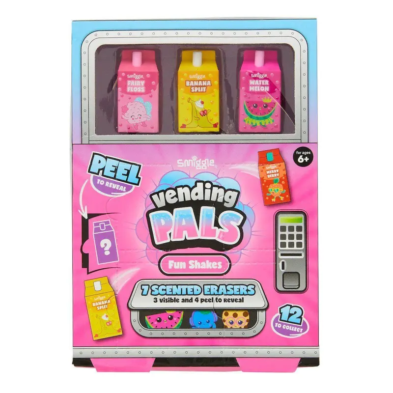 Smiggle Vending Pals Scented Erasers Pack
