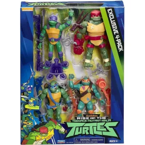 Teenage Mutant Ninja Turtles The Rise of The Teenage Mutant Ninja 4 Pack