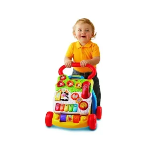 Vtech 2 In 1 Baby Walker, Greek, Multi-coloured
