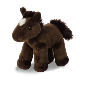AURORA Chestnut Mini Flopsie Plush Horse 20cm