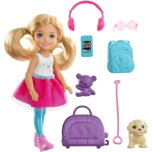 Barbie Chelsea Doll and Travel Set with Puppy