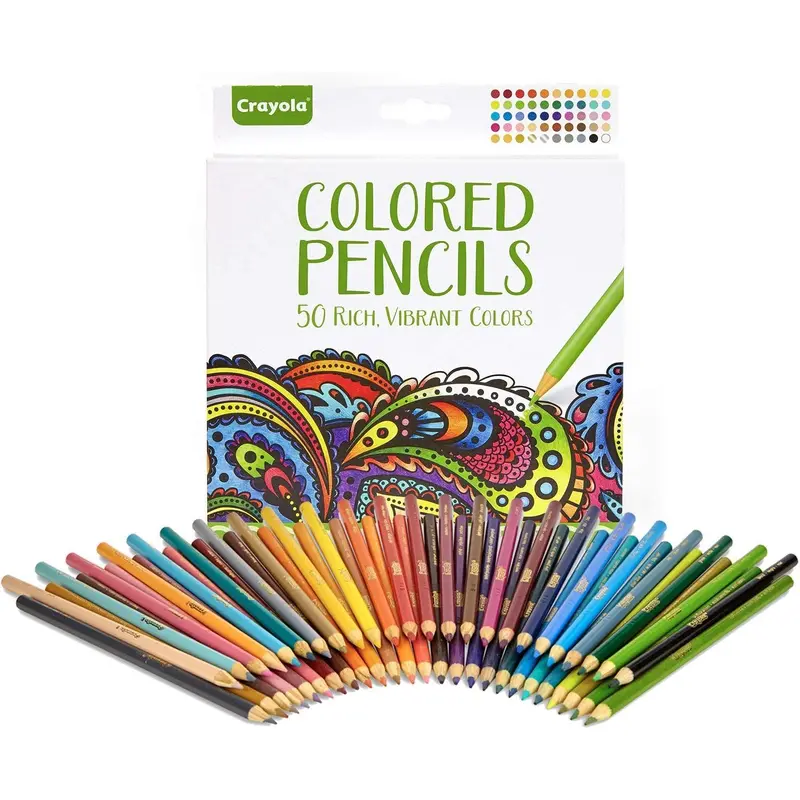 Crayola Colored Pencils 50 Rich Vibrant Colours