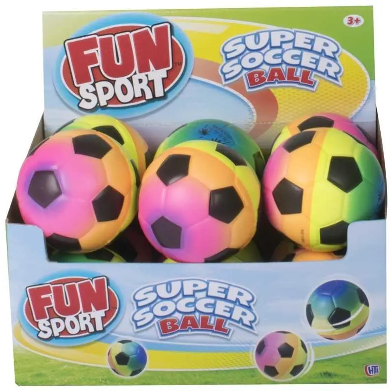 Fun Sport Rainbow Soft Super Soccer Ball 10cm