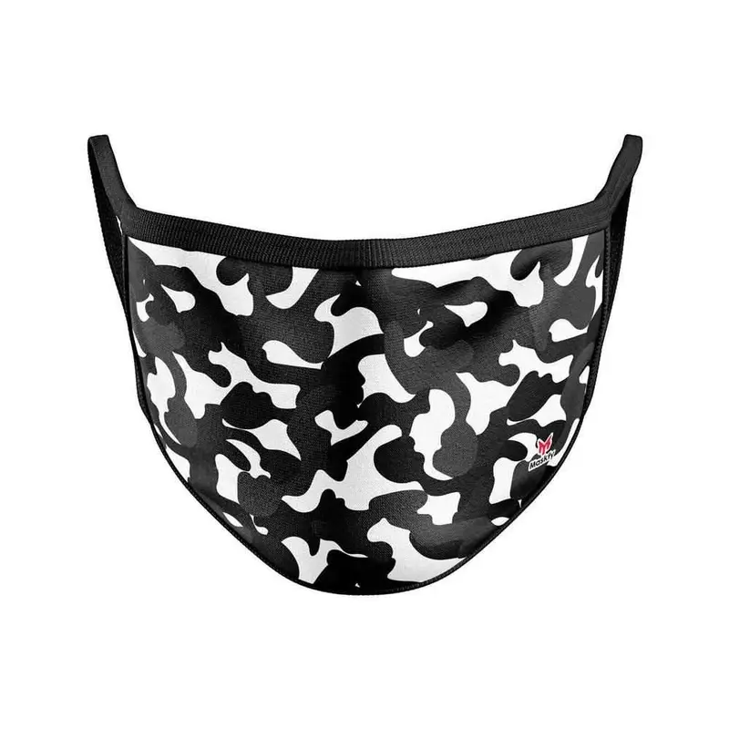 Maskfy Reusable Face Mask For Children - Black Camouflage