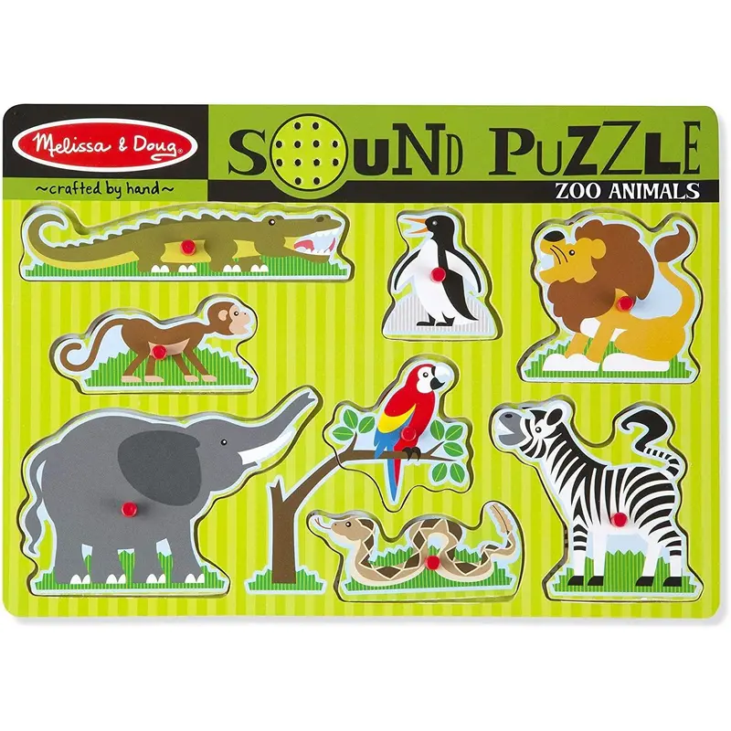 Melissa & Doug 10727 Zoo Animals Sound Puzzle