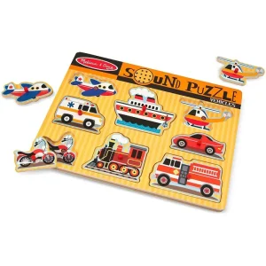 Melissa & Doug Wooden Vehicles Sound Puzzle