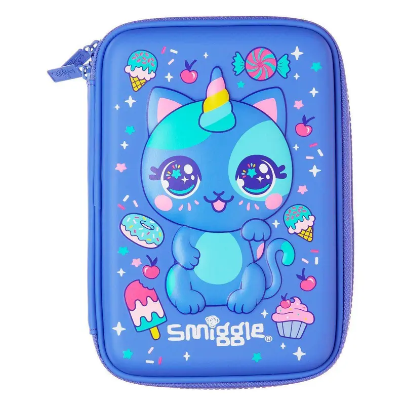 Smiggle Budz Character Hardtop Pencil Case - Purple