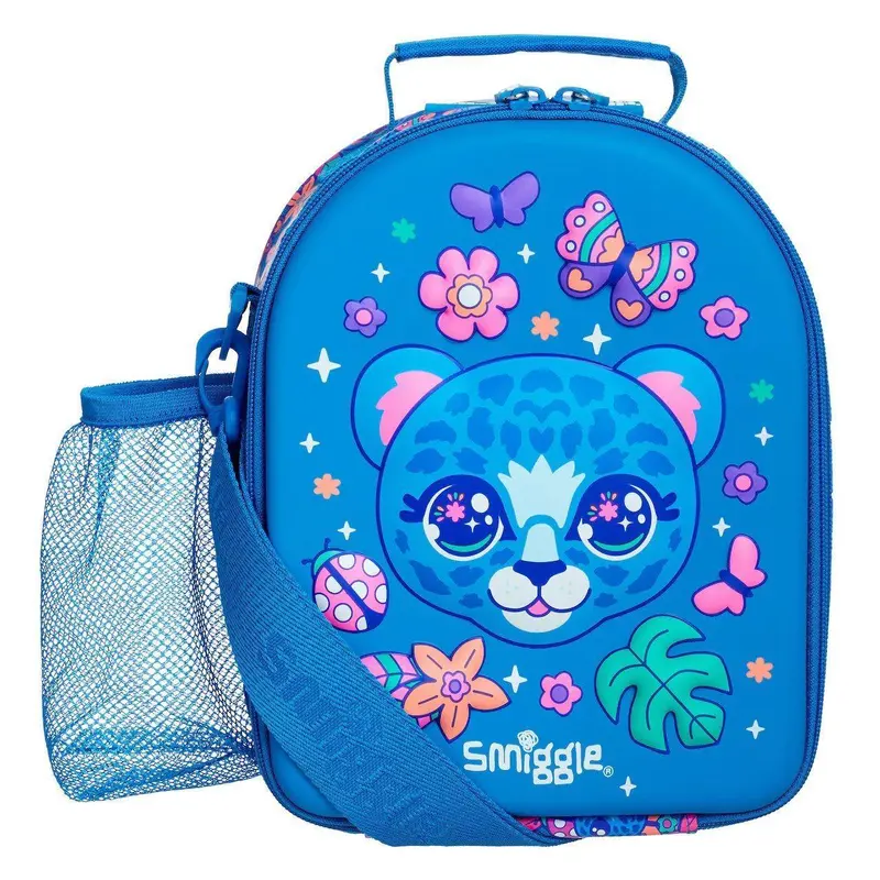 Smiggle Budz Hardtop Lunch Box with Strap - Cornflower Blue
