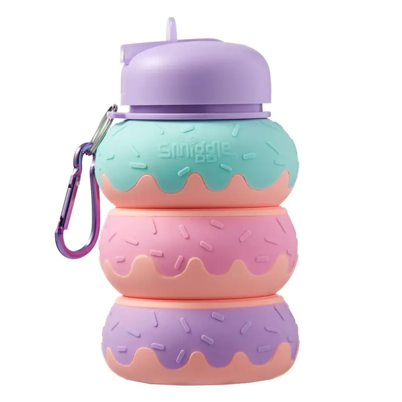 Smiggle Doughnut Silicone Squash Drink Bottle