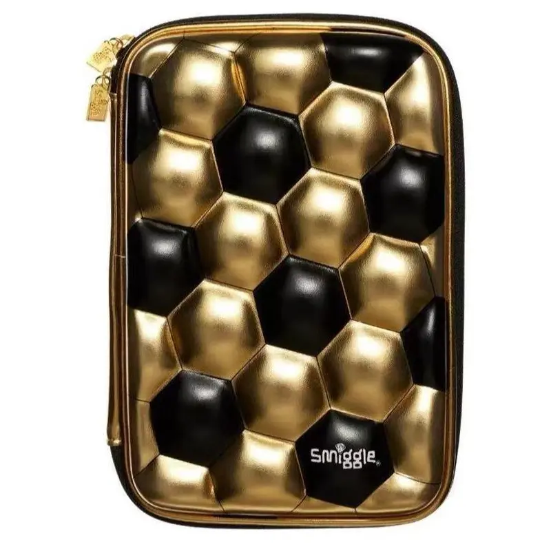 Smiggle Gold Hardtop Pencil Case - Black