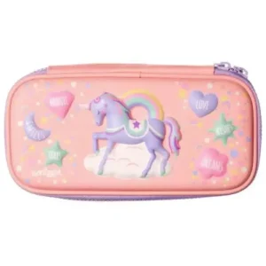 Smiggle Live Small Hardtop Pencil Case - Coral