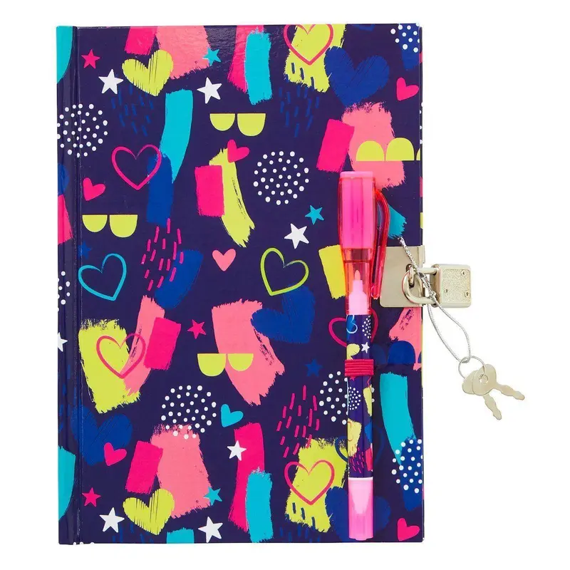 Smiggle Spy A5 Lockable Notebook - Purple