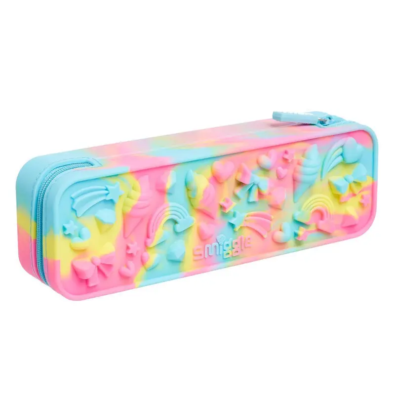 Smiggle Swirl Silicone Pencil Case - Blue