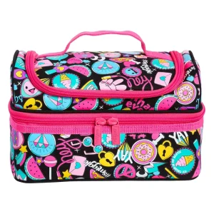 Smiggle Talk Double Decker Lunchbox - Colour Mix