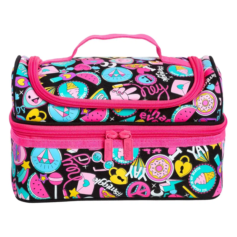 Smiggle Talk Double Decker Lunchbox - Colour Mix