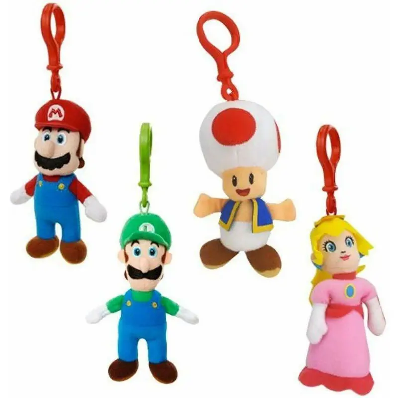 Super Mario Plush Keychain - Assortment