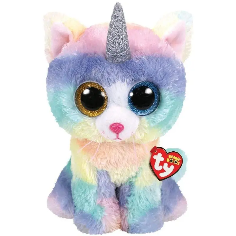 Ty Beanie Boo Heather Uni-kitty Plush 15cm