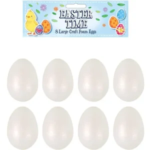 Easter Time 8 Large Craft Foam Eggs