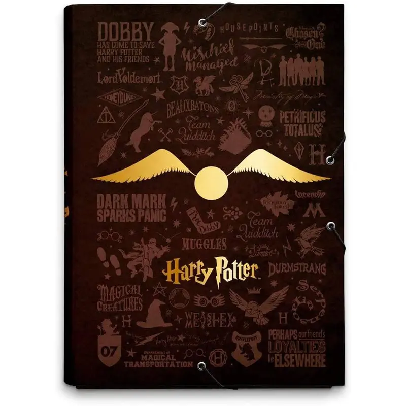 Harry Potter A4 Elasticated Folder - Glasses