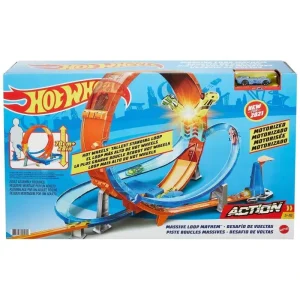 Hot Wheels Massive Loop Mayhem Track Playset